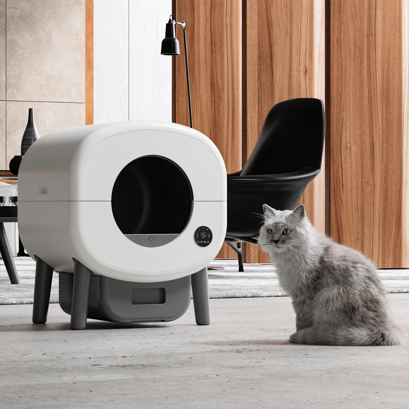 Intelligente Katzentoilette